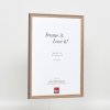 Effect massief houten lijst Profiel 25 notenbruin 9x13 cm Acrylglas