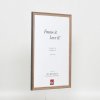 Effect massief houten lijst Profiel 25 notenbruin 9x13 cm Acrylglas