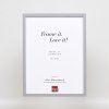 Effect houten lijst profiel 35 lichtgrijs 9x13 cm normaal glas + afstandhouder