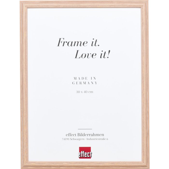 Effect houten lijst profiel 32 lichtbruin 9x13 cm museumglas