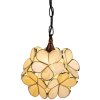 Hanglamp Tiffany creme ø 25x91 cm E14-max 1x40W 5ll-6092