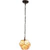 Hanglamp Tiffany roze ø 25x90 cm E14-max 1x40W 5ll-6093
