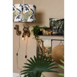 Wandlamp Vogelboeket Zwart 10x15x30 cm 5lmp638