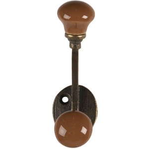 Wandhaak bruin 5x3x9 cm 64782ch