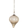 Kerstbal goud ø 15x21 cm 6gl3124