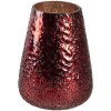 Theelichthouder - Kaarsenhouder rood ø 13x18 cm 6gl3132