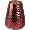 Theelichthouder - Kaarsenhouder rood ø 13x18 cm 6gl3132