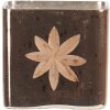 Theelichthouder - Kaarshouder goud 7x7x9 cm 6gl3211