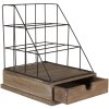 Brievenhouder met lade meerkleurig 26x32x36 cm 6h1978