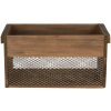 Houten kist bruin 32x19x16 - 23x16x15 cm 6h1996