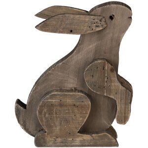 Decoratie Konijn bruin 20x12x26 cm 6h2022