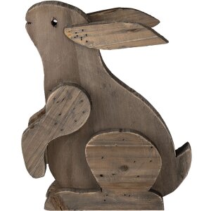 Decoratie Konijn bruin 20x12x26 cm 6h2022