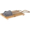 Decoratie Broodsnijplank met Pot bruin 18x11x28 cm 6h2045