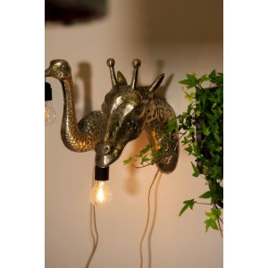 Wandlamp Giraffe zilver 34x14x28 cm 6lmp723