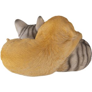 Decoratie Hond en Kat veelkleurig 20x15x11 cm 6pr3336