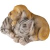 Decoratie Hond en Kat veelkleurig 20x15x11 cm 6pr3336