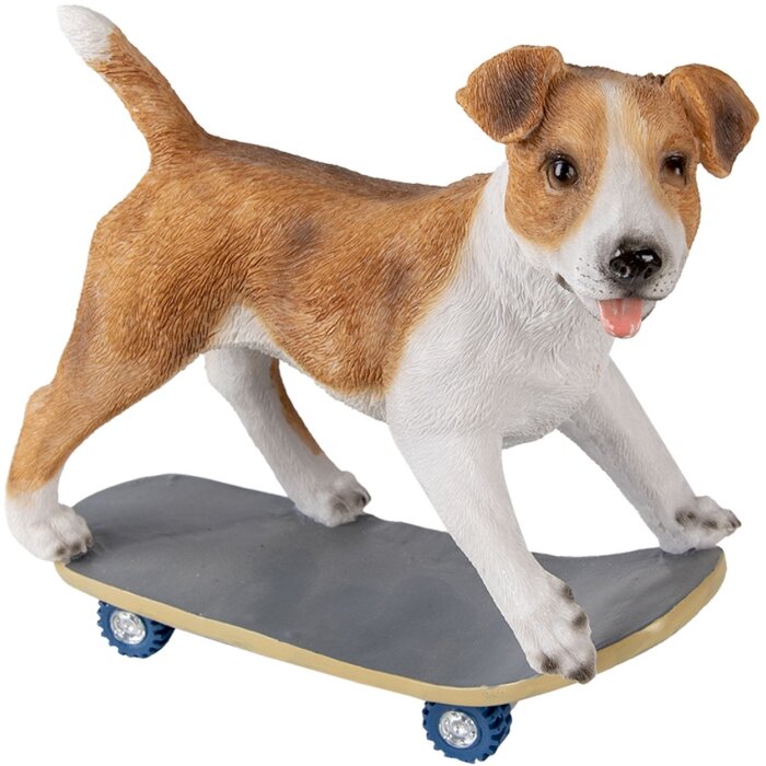 Decoratie Hond veelkleurig 18x9x18 cm 6pr3349