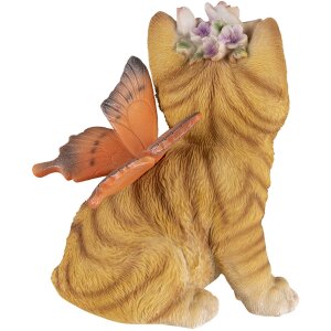 Decoratie Kat veelkleurig 12x10x15 cm 6PR3352