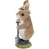 Decoratie Konijn bruin 9x8x22 cm 6pr3373