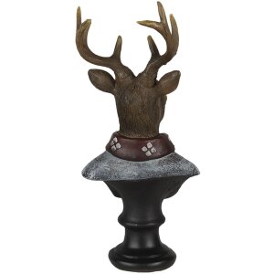 Decoratie hert veelkleurig 10x9x23 cm 6pr4611