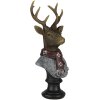 Decoratie hert veelkleurig 10x9x23 cm 6pr4611