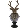 Decoratie hert veelkleurig 10x9x23 cm 6pr4612