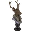 Decoratie hert veelkleurig 10x9x23 cm 6pr4612