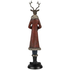 Decoratie hert veelkleurig 8x8x35 cm 6pr4618