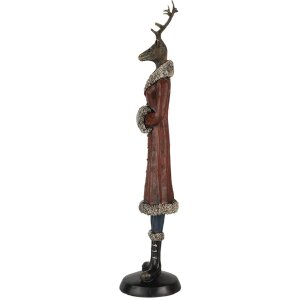 Decoratie hert veelkleurig 8x8x35 cm 6pr4618