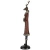 Decoratie hert veelkleurig 8x8x35 cm 6pr4618