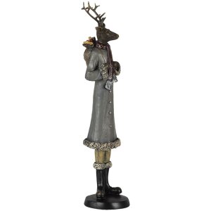 Decoratie Hert veelkleurig 9x8x36 cm 6pr4619