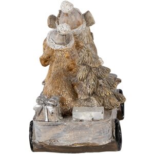 Decoratie Honden in een wagen veelkleurig 10x6x9 cm 6PR4637
