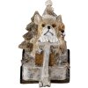 Decoratie Honden in een wagen veelkleurig 10x6x9 cm 6PR4637