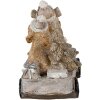 Decoratie Honden in een wagen veelkleurig 10x6x9 cm 6PR4637