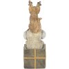 Decoratie Hond en Kat veelkleurig 5x5x13 cm 6pr4642