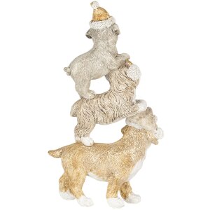 Decoratie Hondjes veelkleurig 10x4x18 cm 6PR4646
