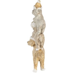 Decoratie Hondjes veelkleurig 10x4x18 cm 6PR4646