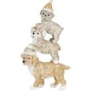 Decoratie Hondjes veelkleurig 10x4x18 cm 6PR4646