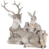 Decoratie Dieren grijs 20x10x16 cm 6pr4651