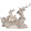 Decoratie Dieren grijs 20x10x16 cm 6pr4651
