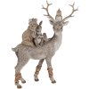 Decoratie Dieren grijs 20x8x25 cm 6pr4652