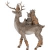Decoratie Dieren grijs 20x8x25 cm 6pr4652