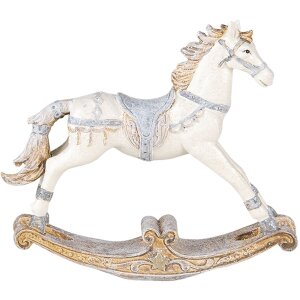 Decoratie Schommelpaard veelkleurig 16x4x14 cm 6pr4657