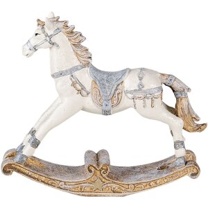 Decoratie Schommelpaard veelkleurig 16x4x14 cm 6pr4657
