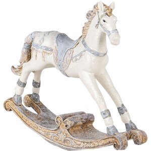 Decoratie Schommelpaard veelkleurig 16x4x14 cm 6pr4657