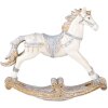 Decoratie Schommelpaard veelkleurig 16x4x14 cm 6pr4657