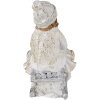 Decoratie Kind op Slee wit 10x5x10 cm 6pr4665