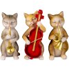 Decoratie Katten wit 14x6x10 cm 6pr4683