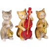 Decoratie Katten wit 14x6x10 cm 6pr4683