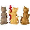 Decoratie Katten wit 14x6x10 cm 6pr4683